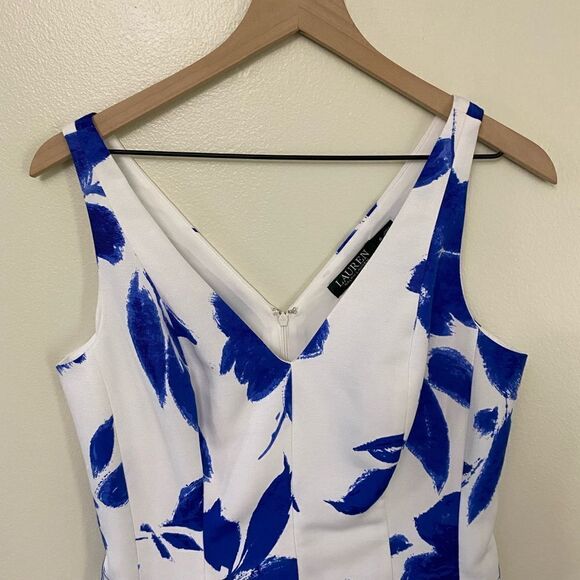 Lauren Ralph Lauren Faille Fit & Flare Dress - Picture 6 of 10